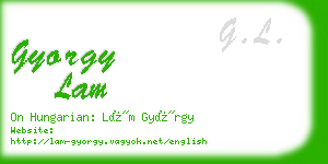 gyorgy lam business card